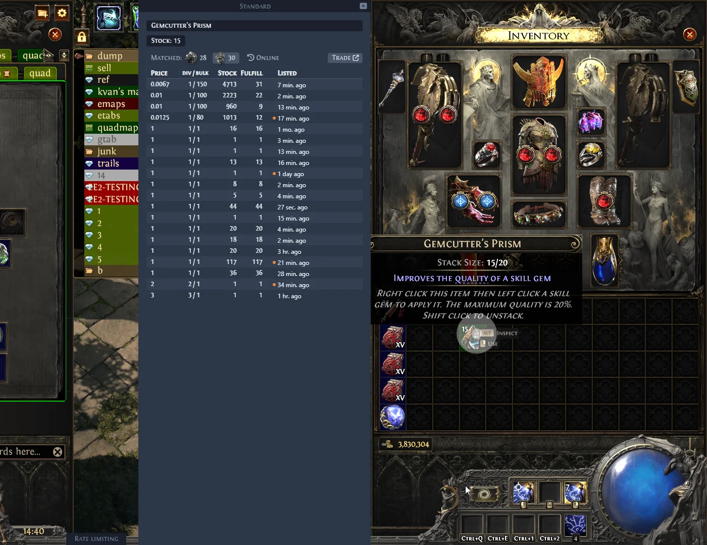Exiled Exchange 2 screenshot