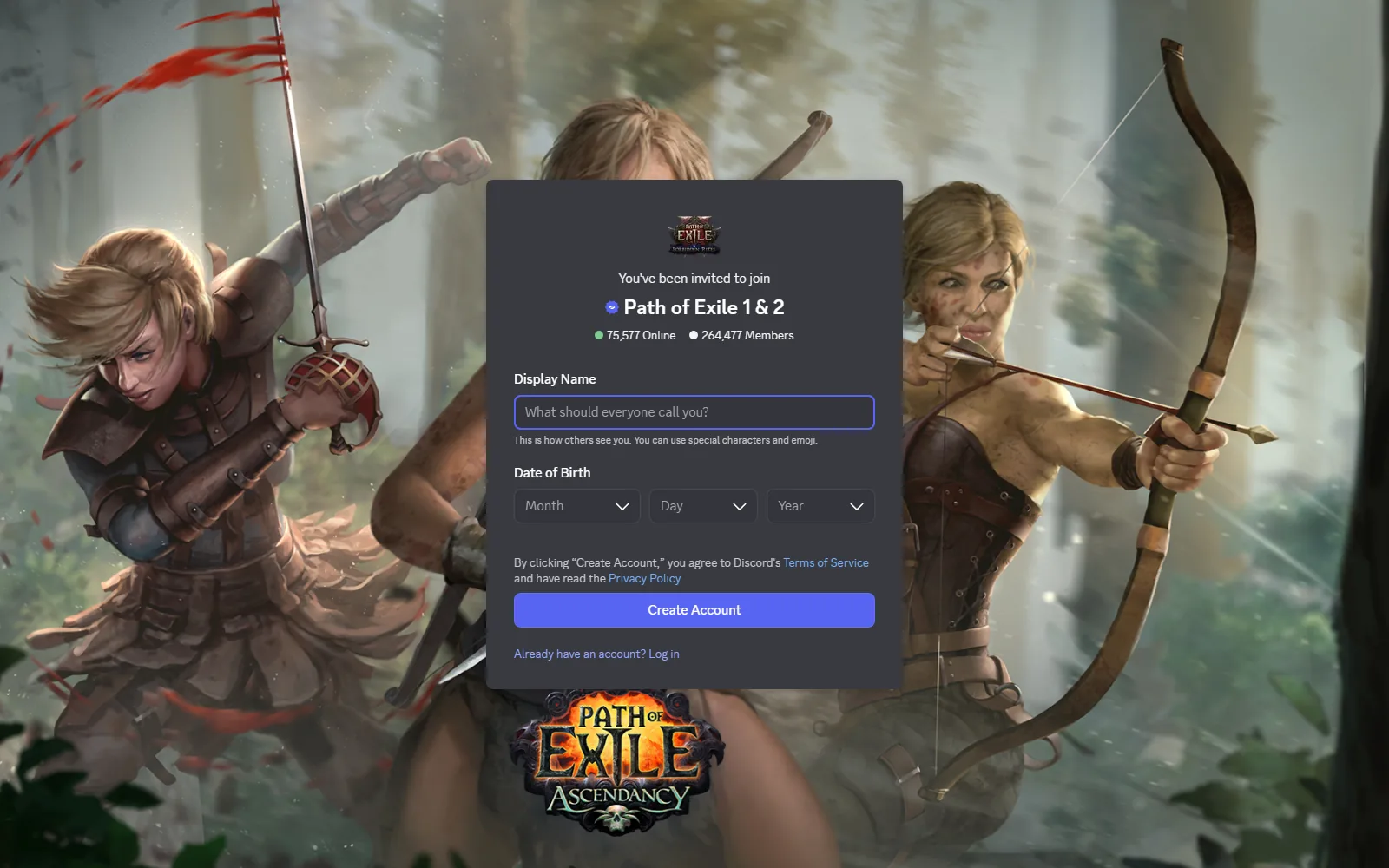 Path of Exile Discord screenshot
