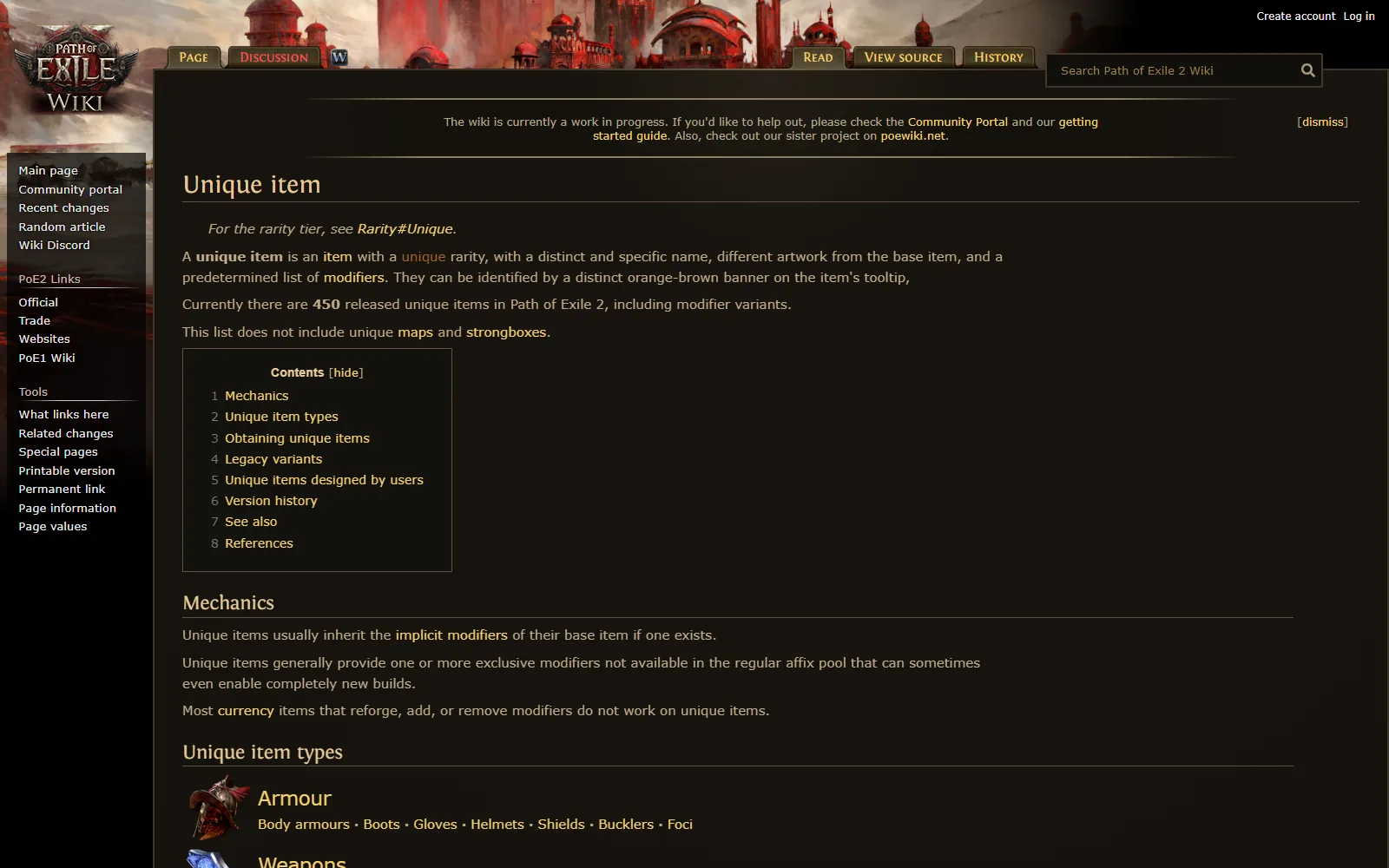 Path of Exile 2 Wiki screenshot